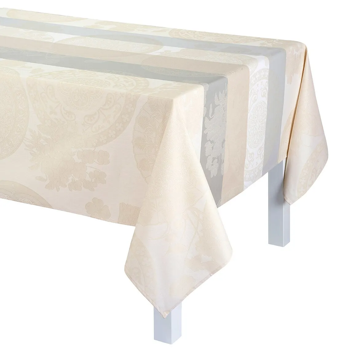 

Устойчивая к пятнам скатерть из смолы Fleurs Gourmand Le Jacquard Français, серый