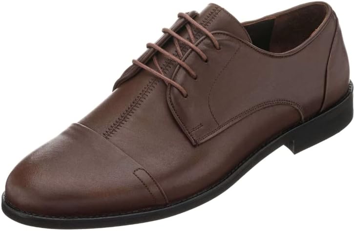 

Мужские коричневые оксфорды DALGALA из анилиновой кожи большого размера, ручной работы, с закрытым носком, мужские классические туфли на шнуровке