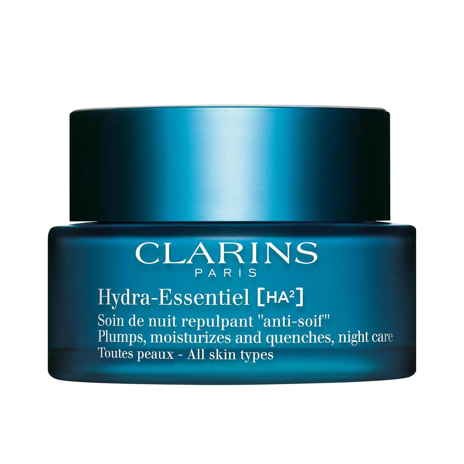 Крем для лица Clarins — Hydra-Essentiel ночной для интенсивного увлажнения, 24 часа гидрации, двойная доза, 50 мл