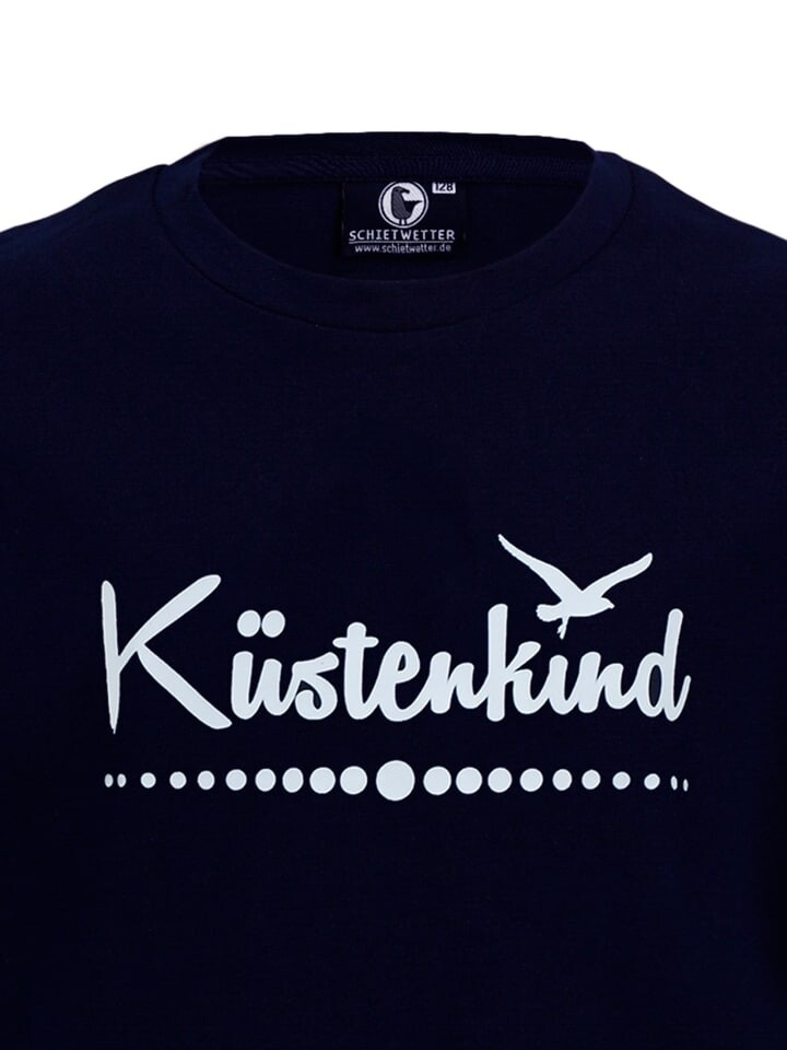 Футболка SCHIETWETTER Küstenkind, Rundhals, цвет navy-white — фото 3