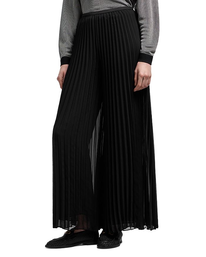 

Технический жоржет брюки Emporio Armani, черный