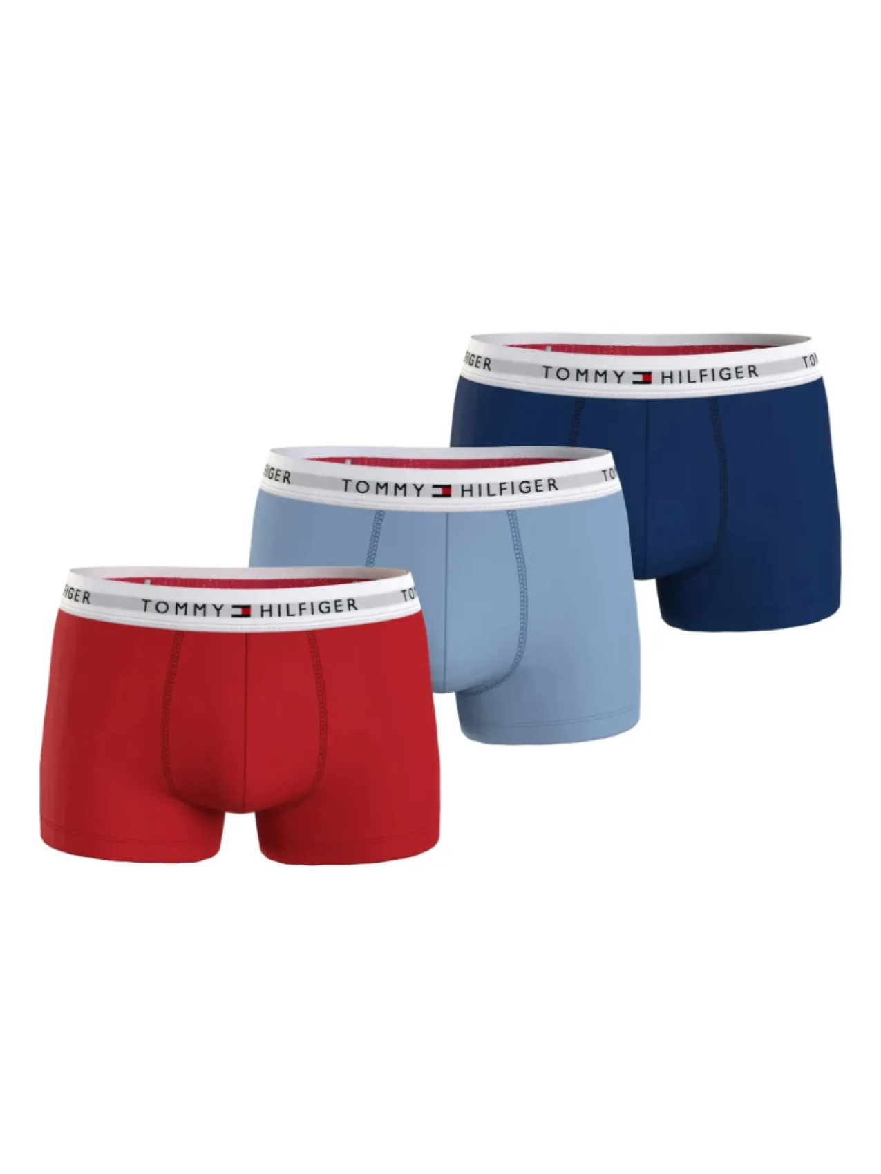 

Комплект трусов-боксеров с логотипом на поясе Tommy Hilfiger, синий
