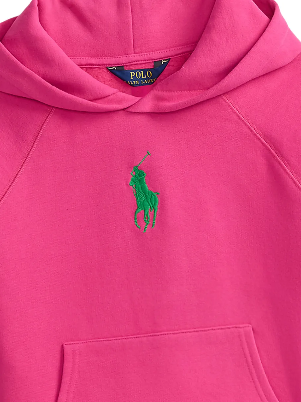 Худи с вышитым логотипом Polo Ralph Lauren Kids, розовый — фото 4