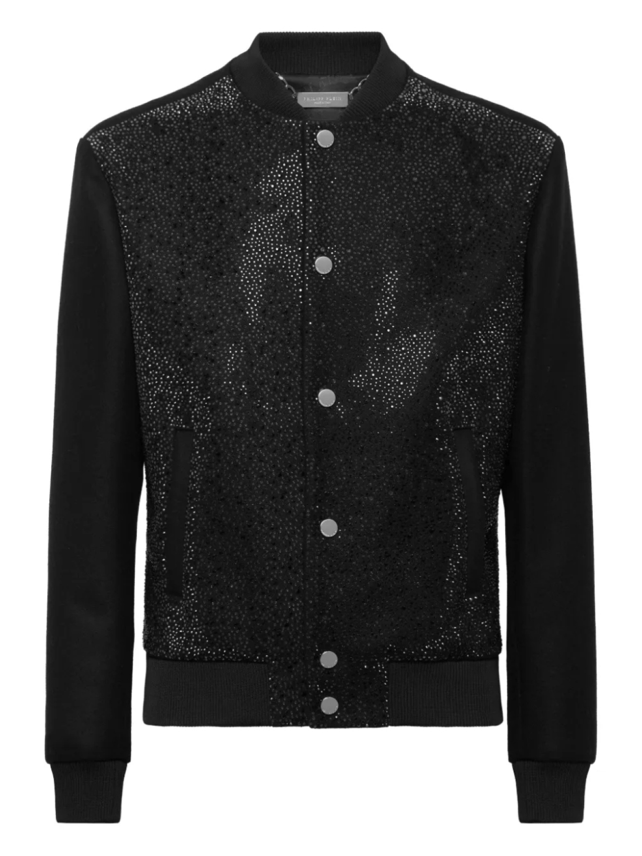 

Philipp Plein бомбер со стразами, черный