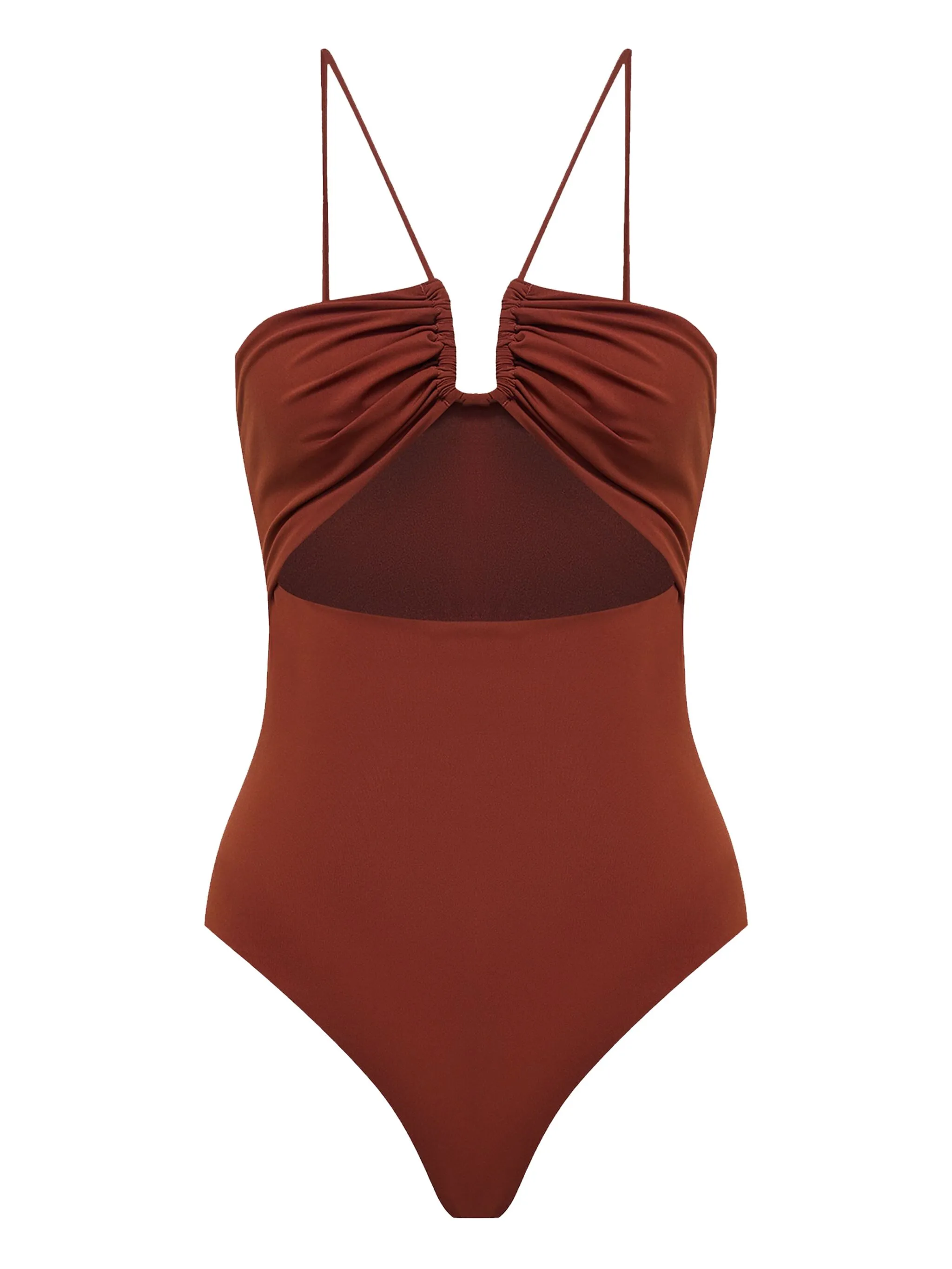 

Купальник с вырезами 12 Storeez, коричневый