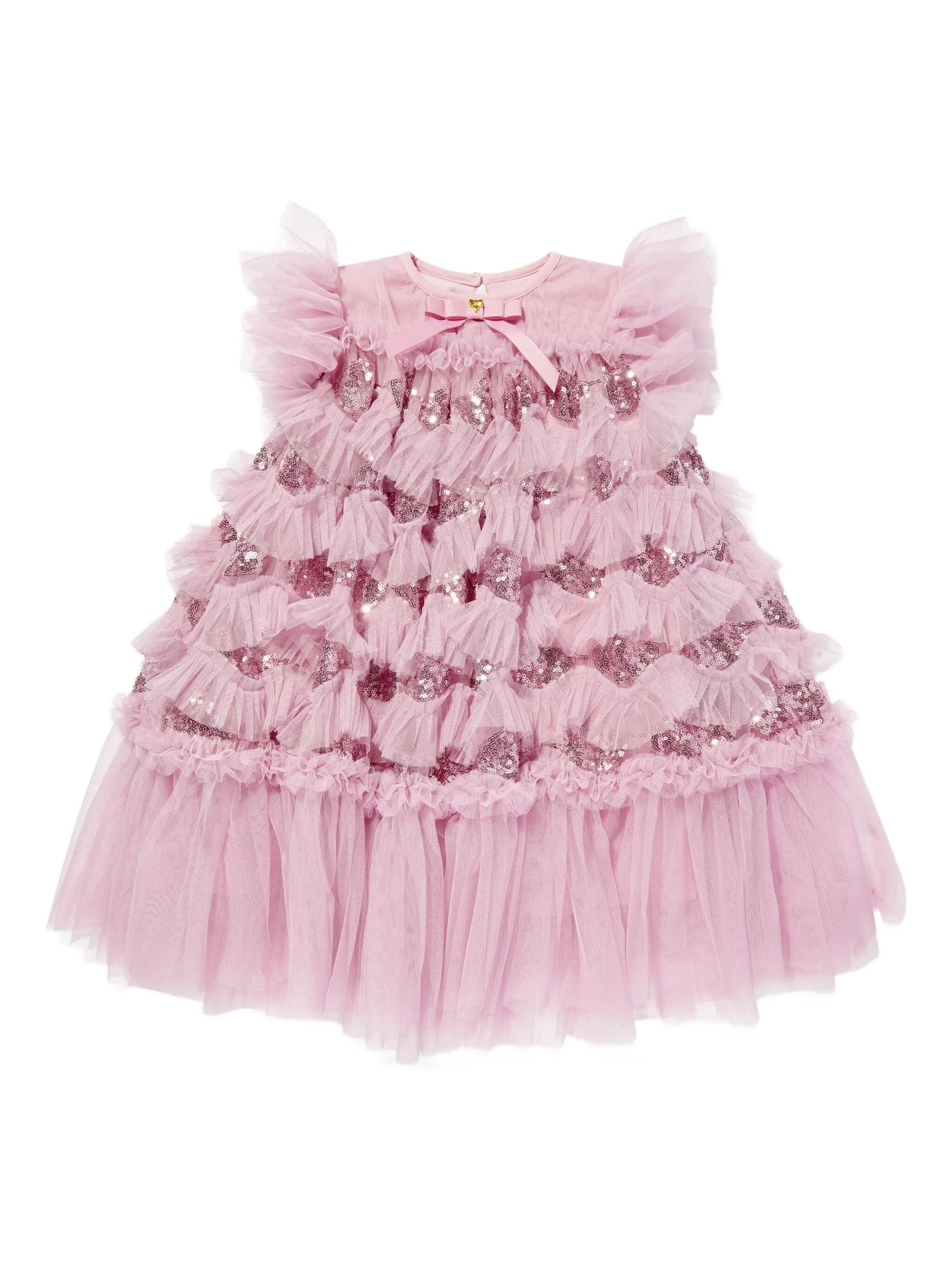 

Платье с пайетками и оборками Angel'S Face Kids, розовый