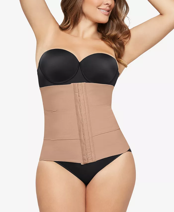 

Женский корсет с 3 ремнями и поясничной поддержкой Custom Waist Cincher Leonisa, коричневый/бежевый