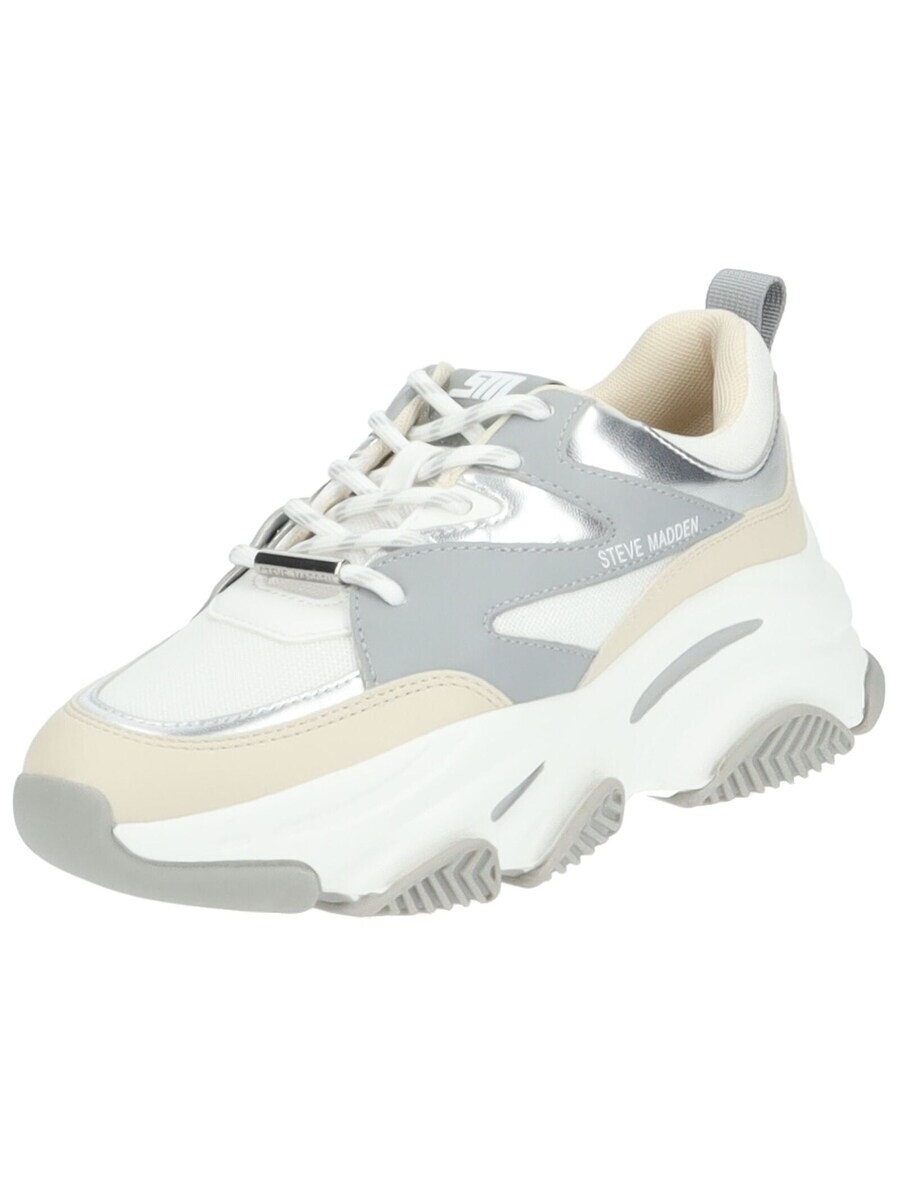 

Кроссовки Steve Madden, светло-серый/белый