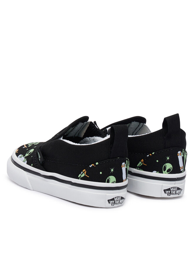Тканевые кеды Slip-On V VN000D0SYJ71 Vans, черный — фото 3