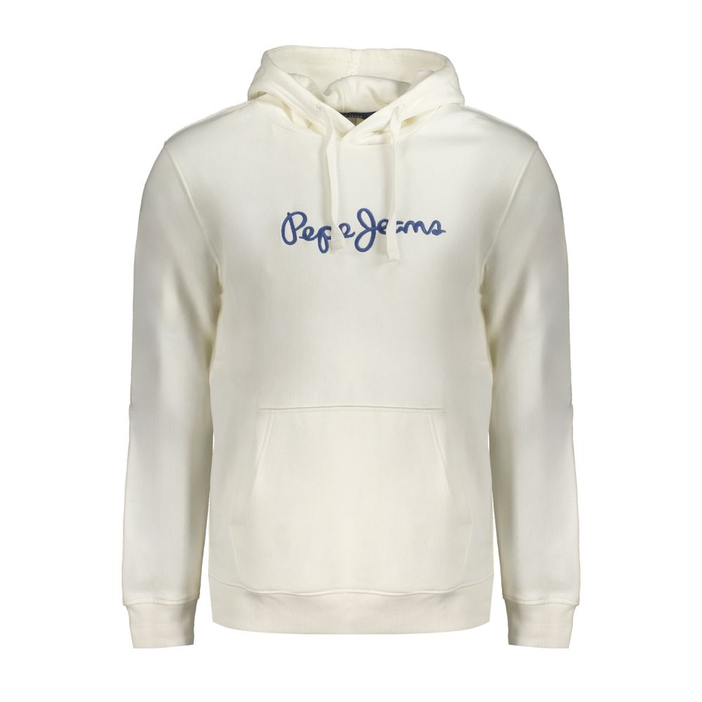 

Белый хлопковый мужской свитер Pepe Jeans