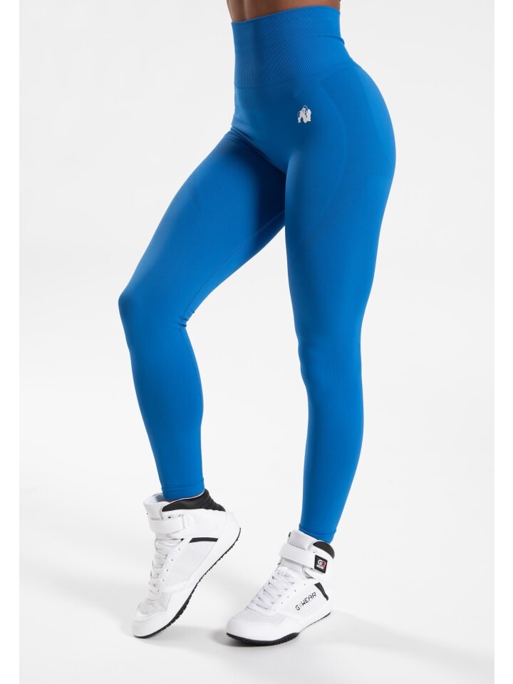 

Брюки для тренировок и бега Gorilla Wear Nahtlose Leggings Olivia – Blau