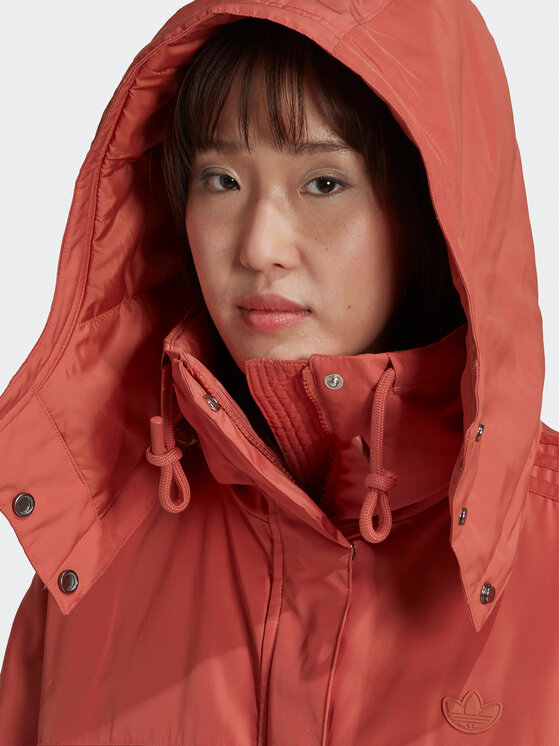 Демисезонная куртка loose fit Parka HK5248 Adidas, оранжевый — фото 3