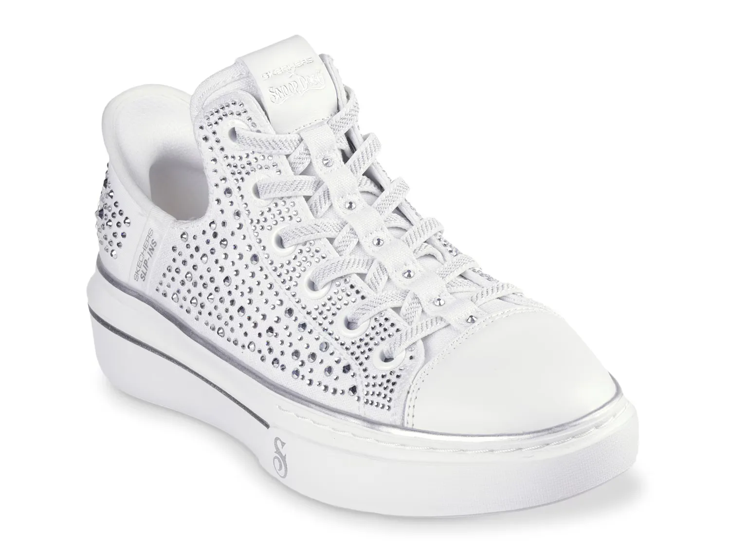 Кроссовки x Snoop Dogg Snoop One Rhine-Stoned Sneaker Skechers, белый