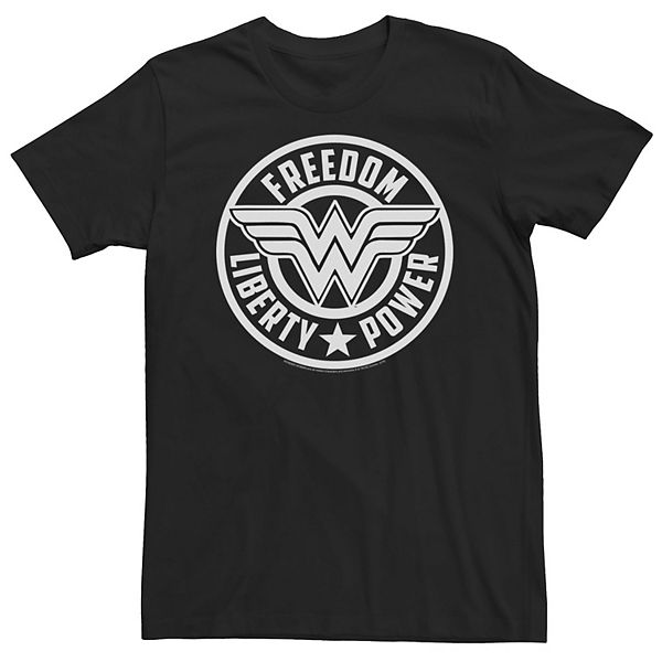 

Футболка Big & Tall DC Comics Wonder Woman Freedom Liberty Power Logo Licensed Character
