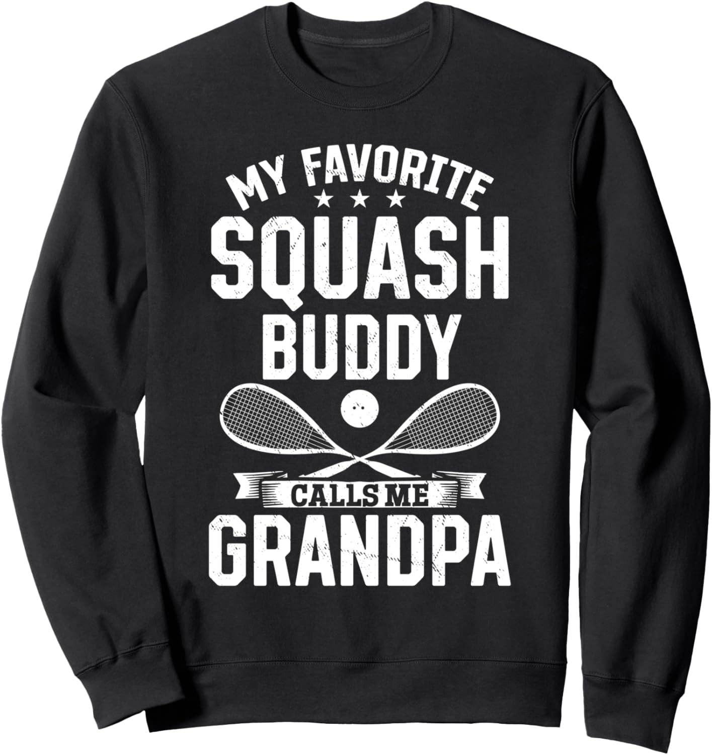 

Толстовка Мой любимый друг по сквошу, зови меня дедушкой Squash Grandpa Squash Player, черный