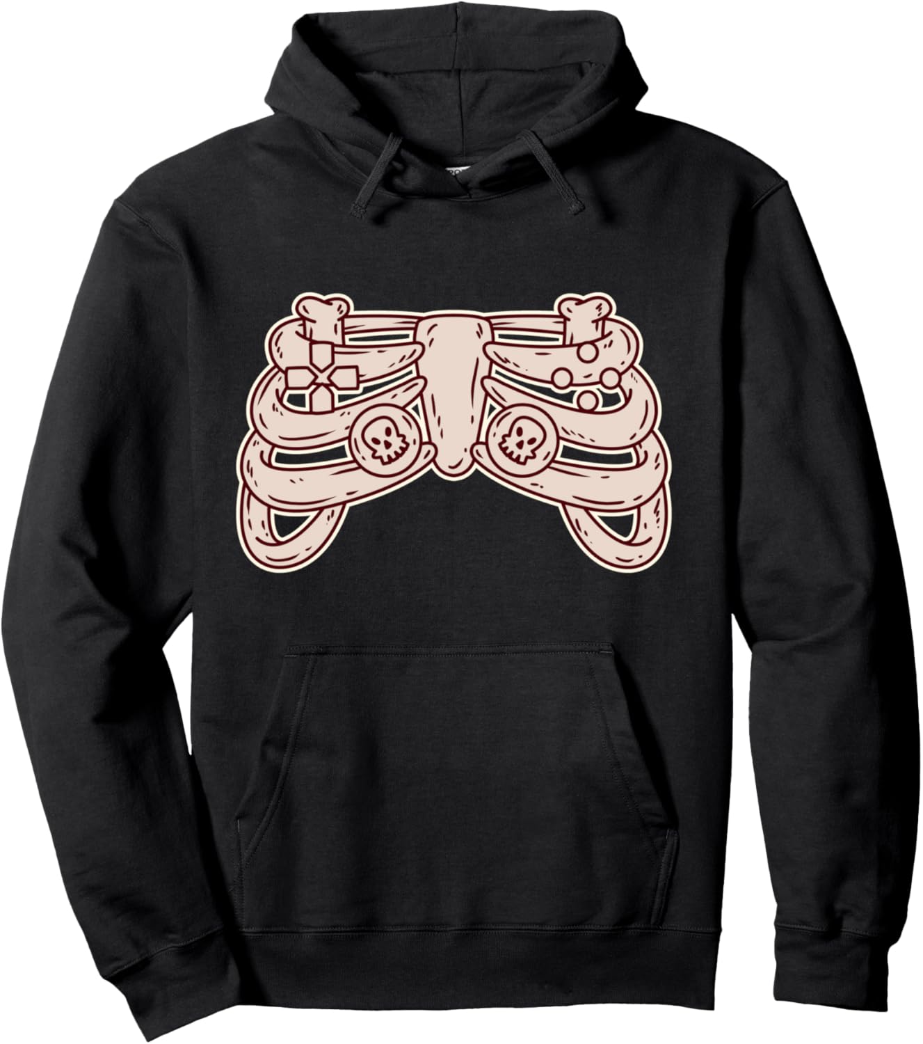 

Ленивый костюм на Хэллоуин для геймеров - Толстовка с капюшоном в виде скелета из игровой тематики Halloween Gifts For Gamers & Company, черный