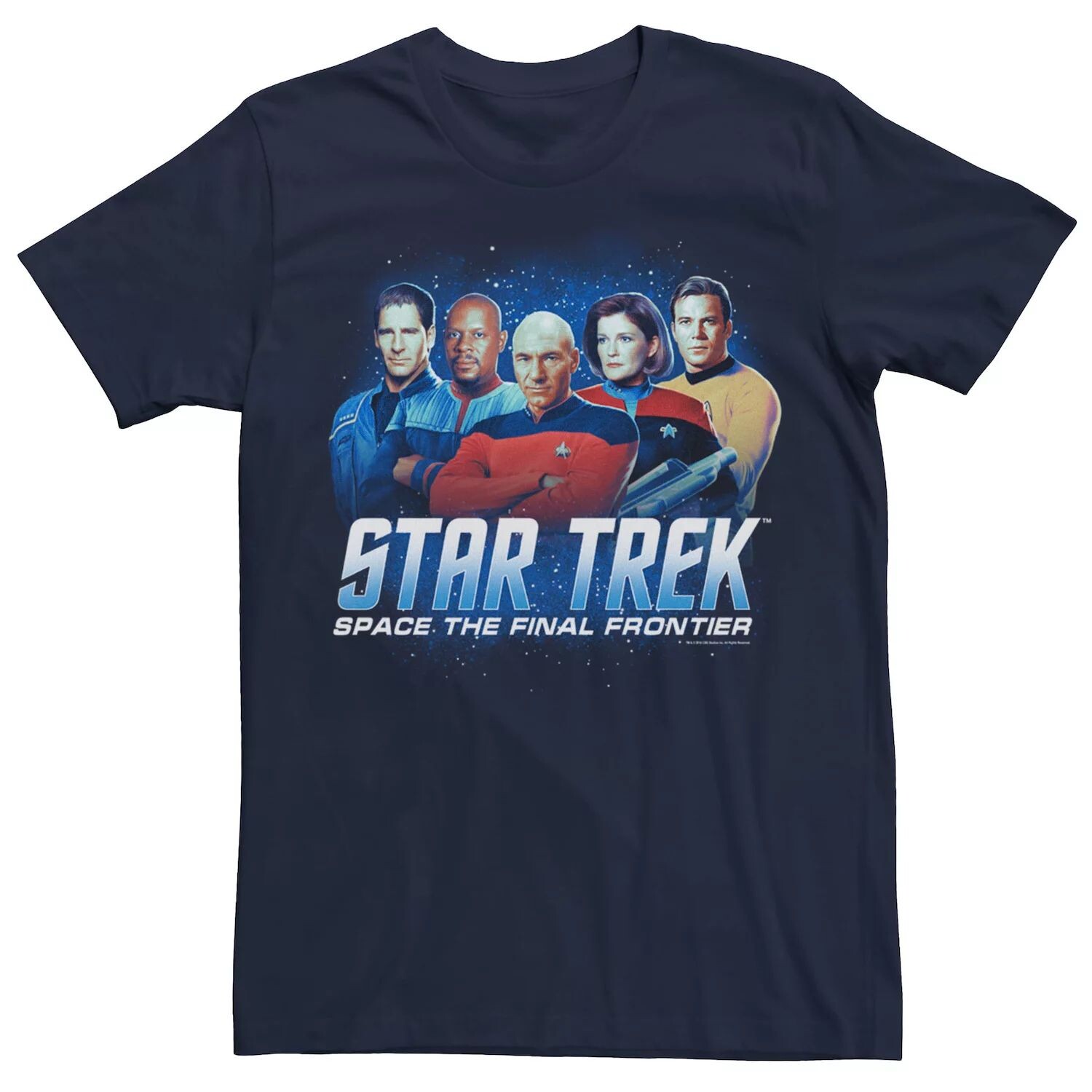 

Мужская футболка Star Trek Space The Final Frontier Licensed Character