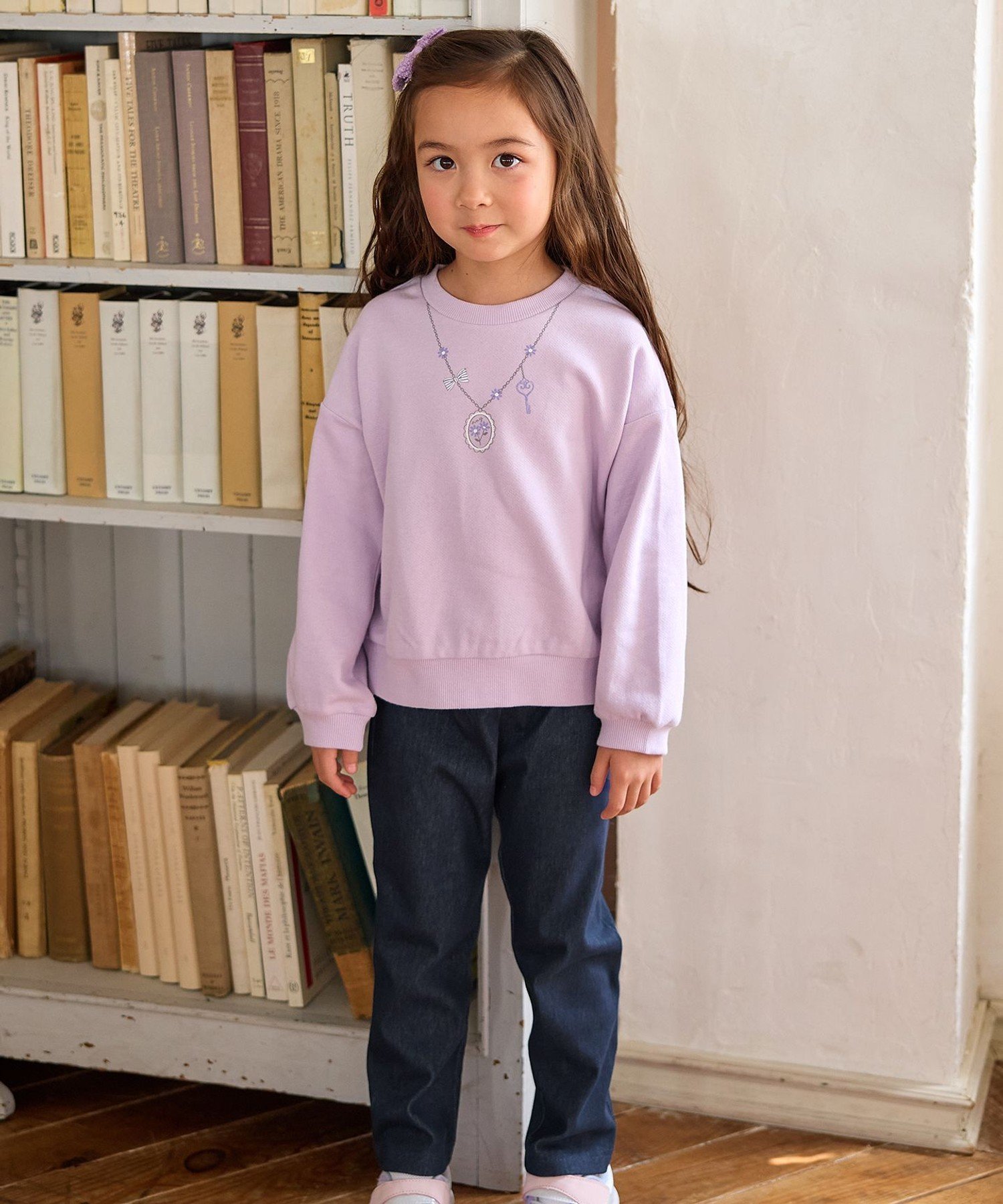 Флисовая толстовка 7days ANY KIDS, Lavender x Necklace [082] — фото 2