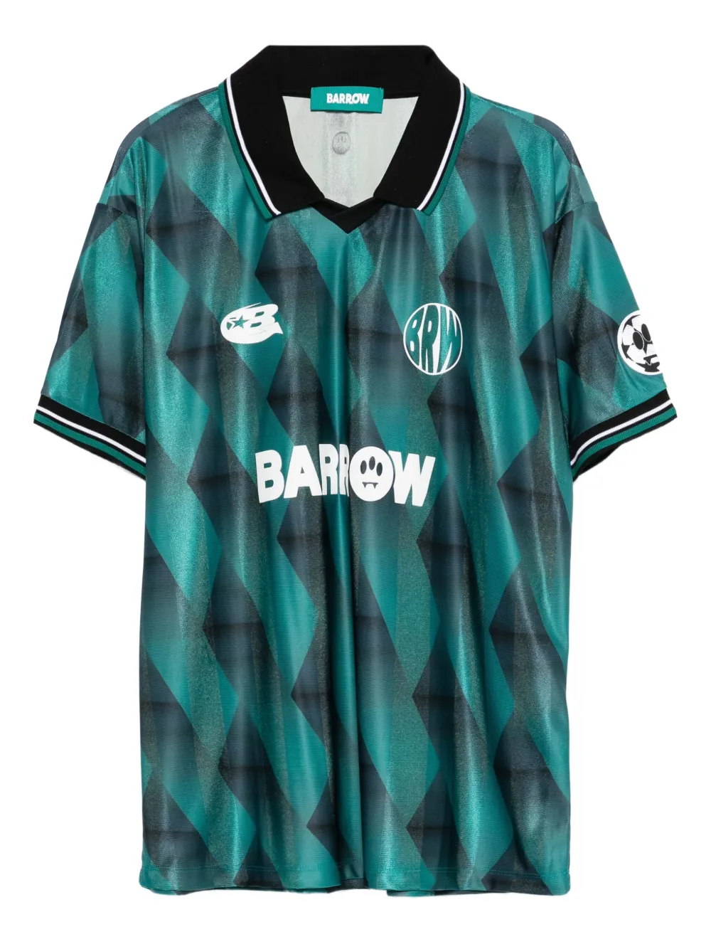 

Футболка с геометрическим принтом и короткими рукавами Barrow, зеленый