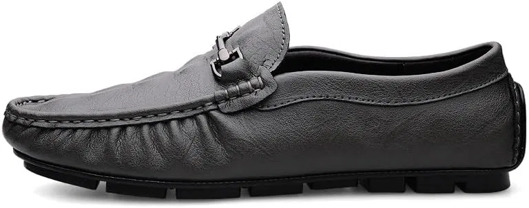 Лоферы мужские, кожа, крокодиловая текстура, Loafers, Grey SayfuR — фото 3