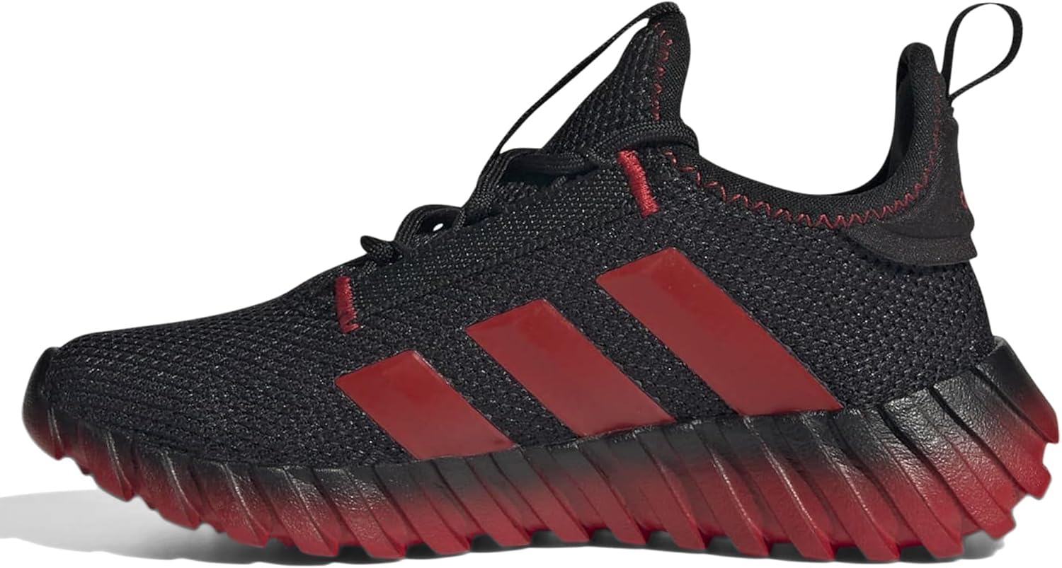 Детские кроссовки Adidas Kaptir Flow (унисекс), черный/алый — фото 4