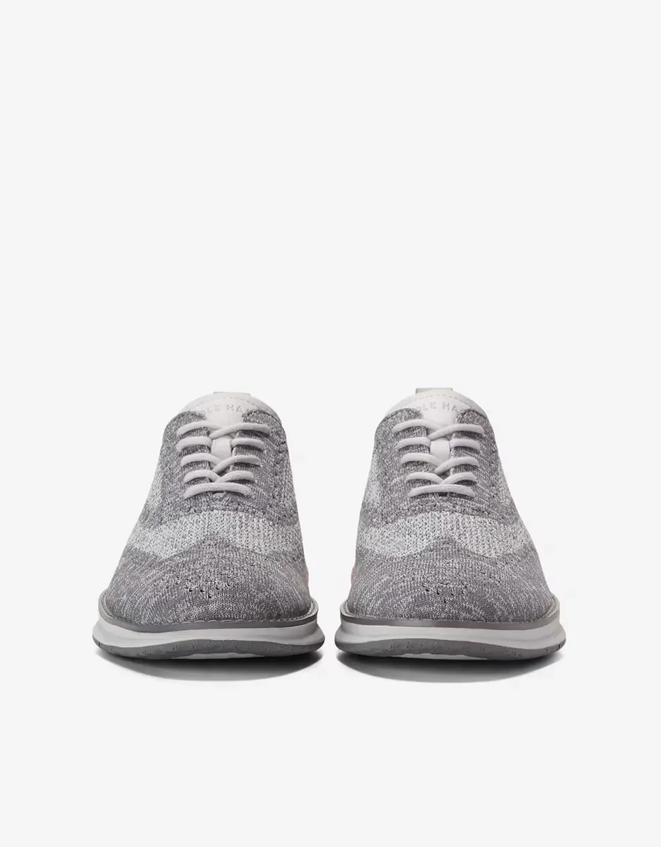 Мужские шнурованные туфли, изготовленные из ткани Stitchlite Cole Haan, серый — фото 3