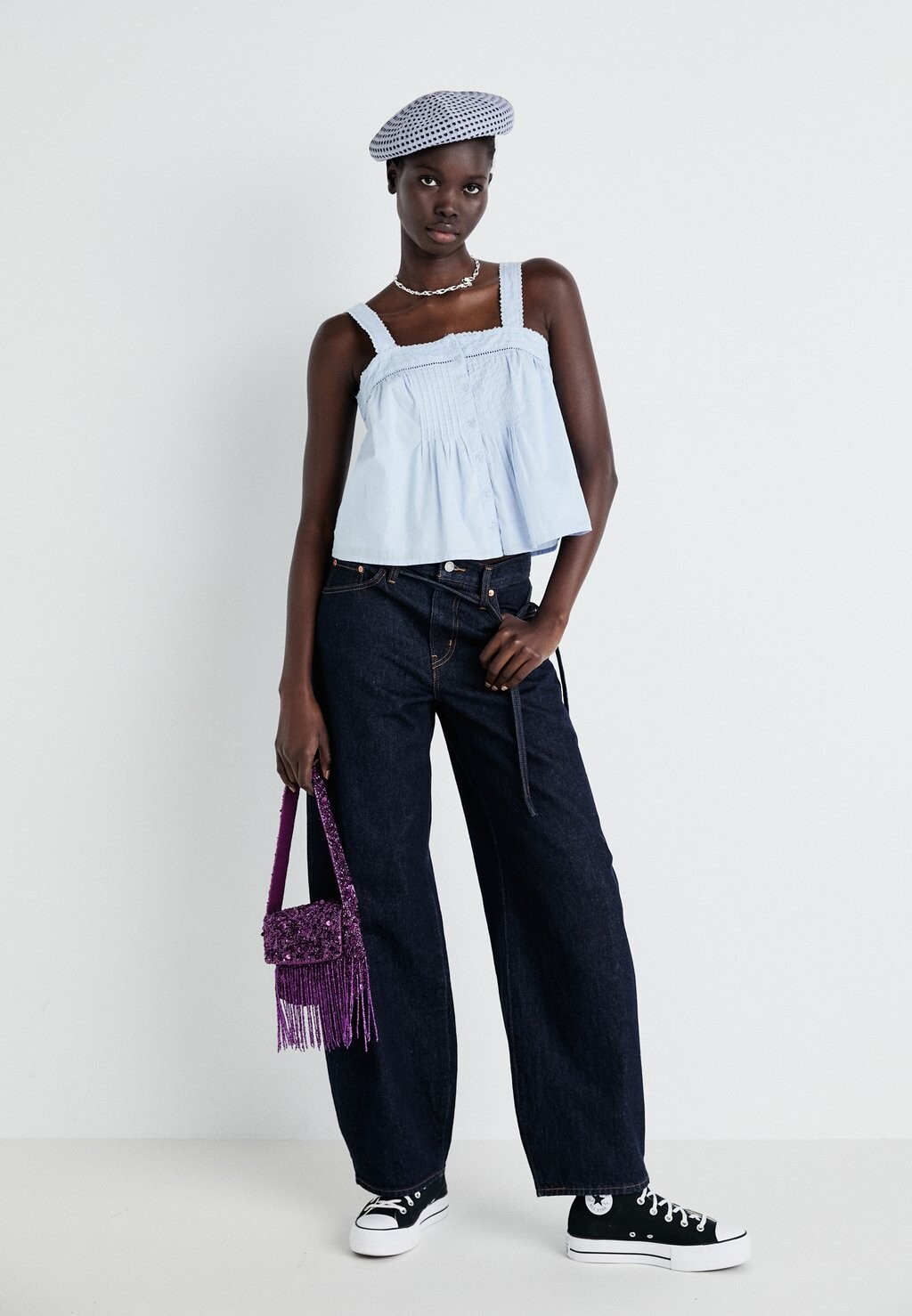 

Топ CICI TANK Levi's, светло-голубой деним