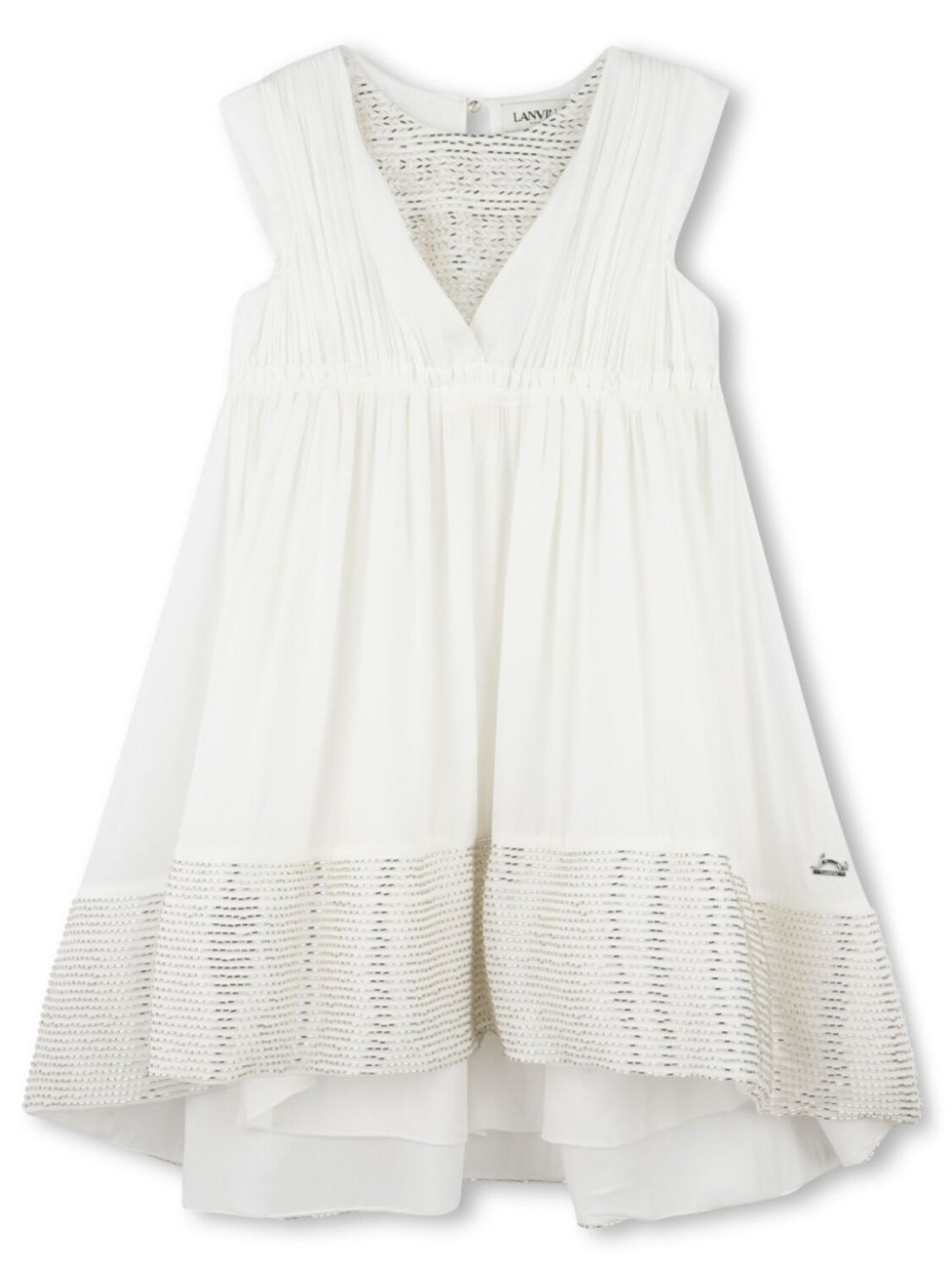 

Lanvin Enfant декорированное платье, белый