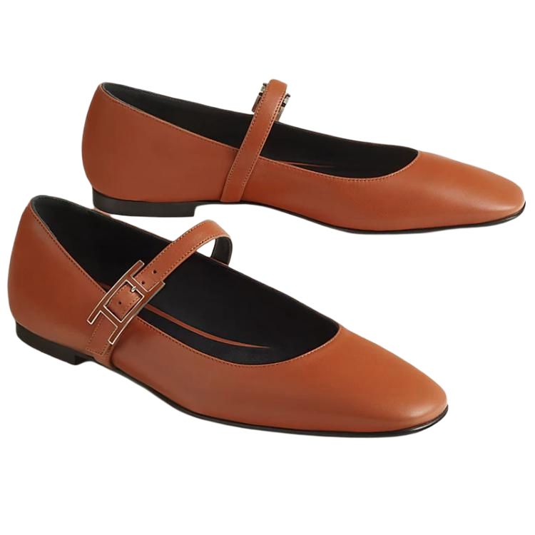 Джейн Мэри Джейн Туфли Женские Коричневые HERMES — фото 3