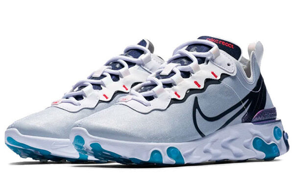 Кроссовки реагируют на элемент 55 Nike, белый — фото 3