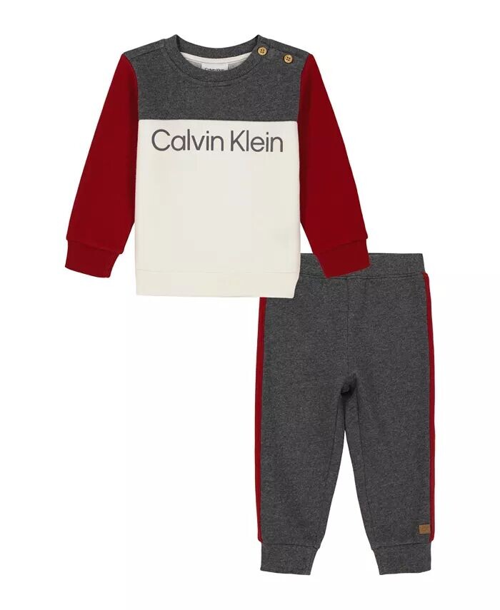 

Детский флисовый спортивный костюм для мальчика, комплект из 2 предметов Calvin Klein