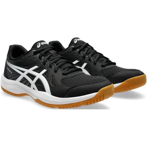 Кроссовки для мужчин в помещении — ASICS Upcourt 6 — чёрно-белые — фото 3
