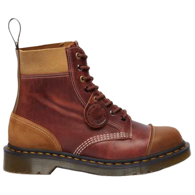 Женские короткие ботинки Martin коричневые Dr.Martens — фото 3