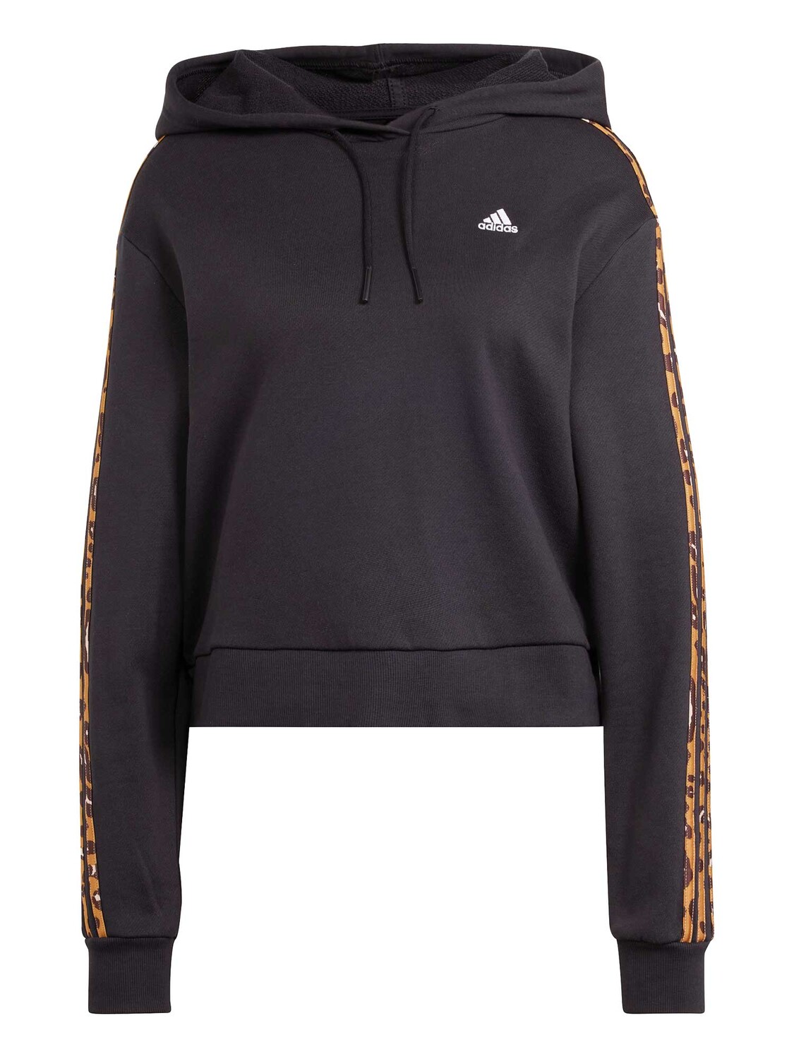 

Толстовка Adidas Sportswear Essentials 3-Stripes Animal Print Relaxed, черный