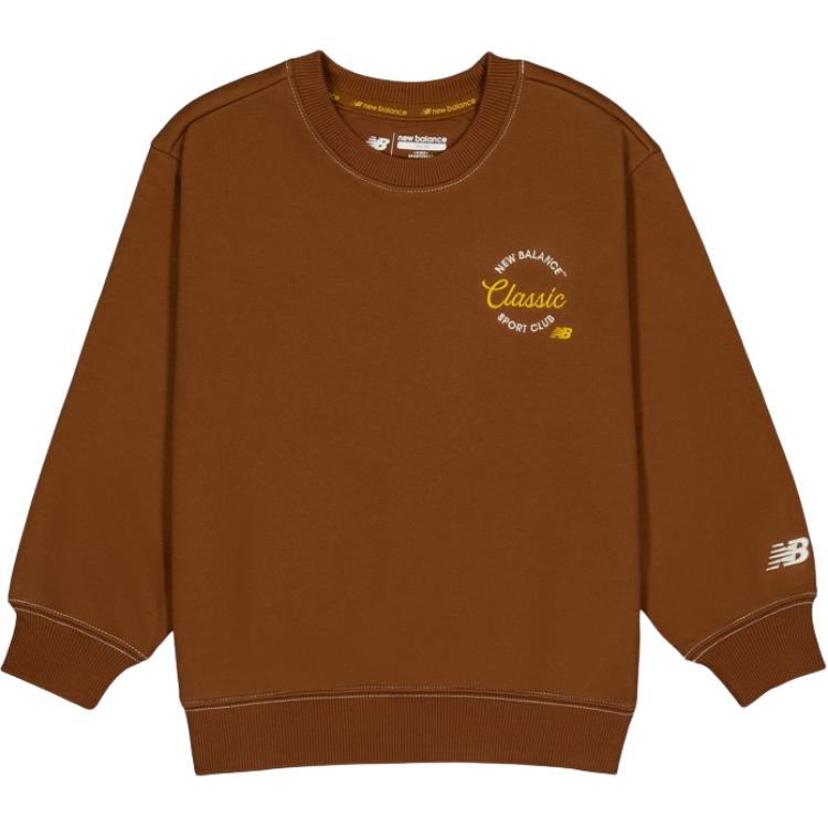 

New Balance Свитшот Sports Club Brown для детей 3-7 лет