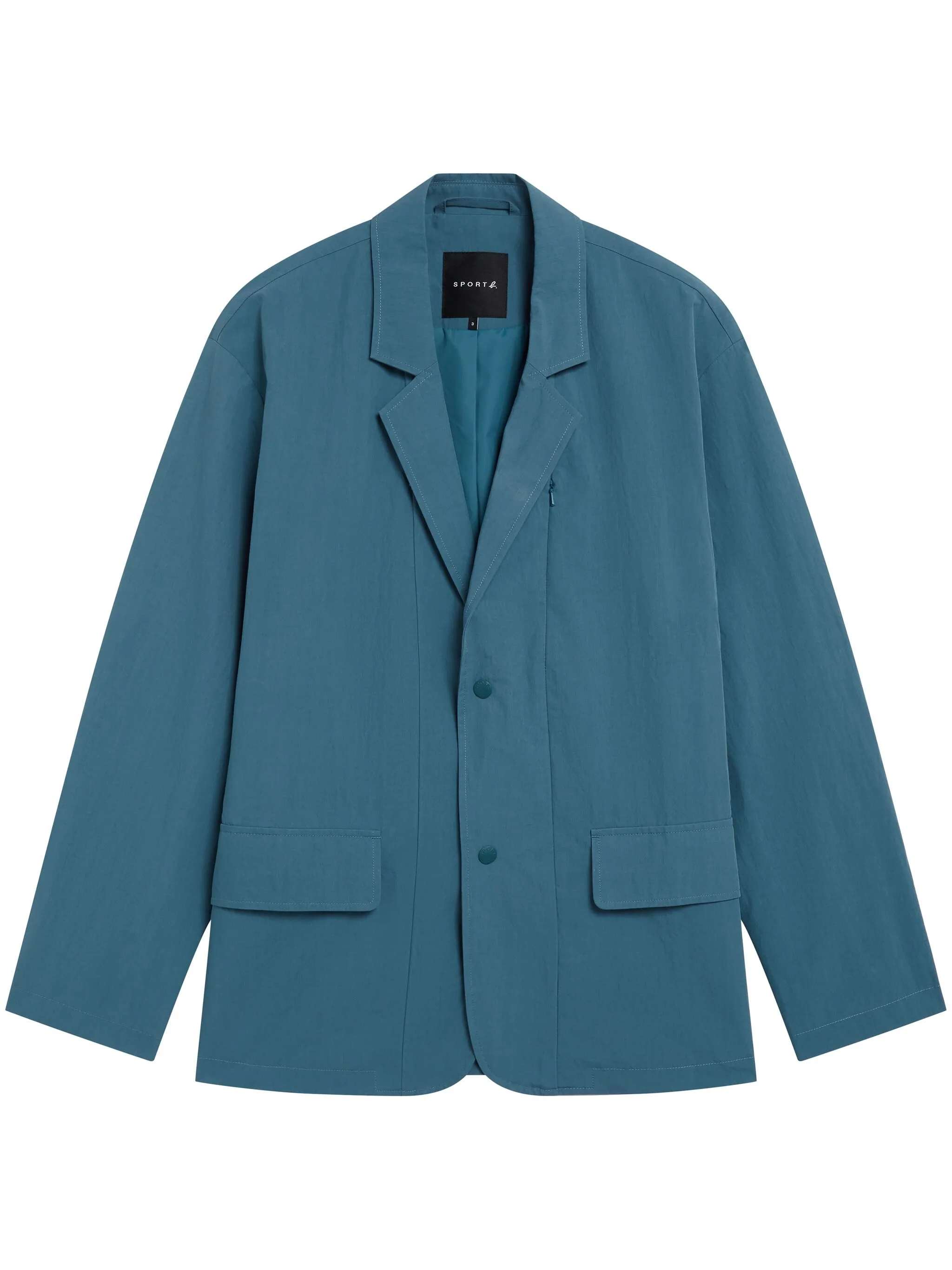 

Пиджак на кнопках с карманом на молнии Sport B. By Agnès B., синий