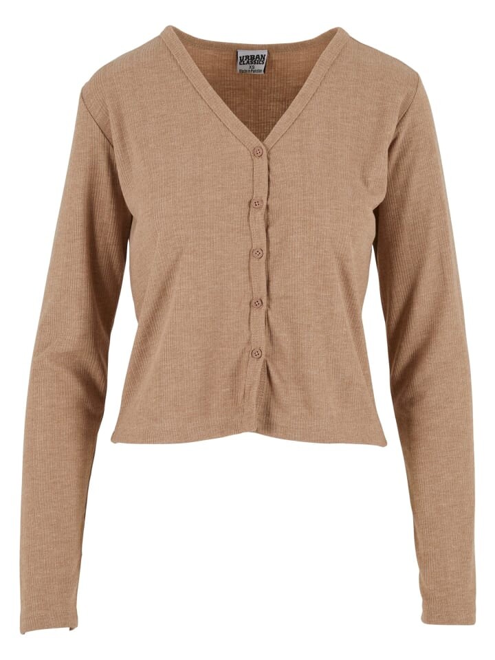 

Кардиган Urban Classics Gestrickte Strickjacke, цвет beigemelange