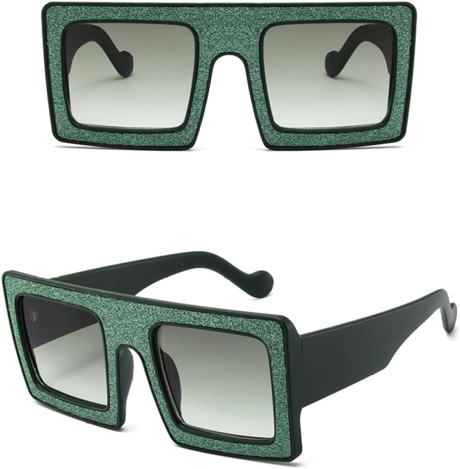 

Солнцезащитные очки в блестящей оправе для мужчин и женщин, градиентные, винтажные, большие, солнцезащитные очки для мужчин и женщин, защита от УФ-излучения UV400 LANGSER, Black Black