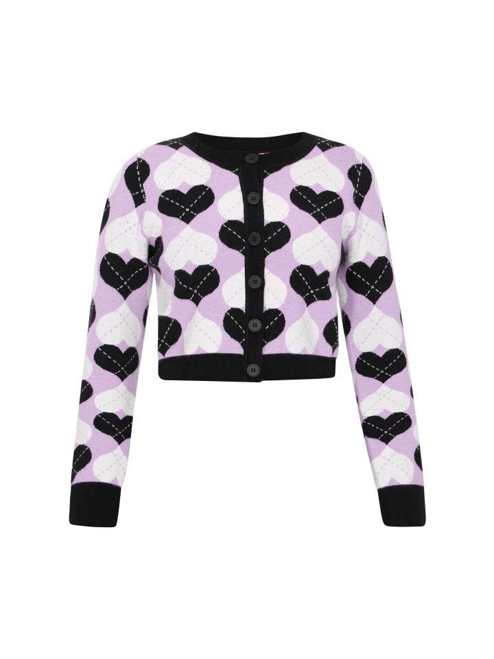 

Женский кардиган черного лилового цвета myMo ROCKS