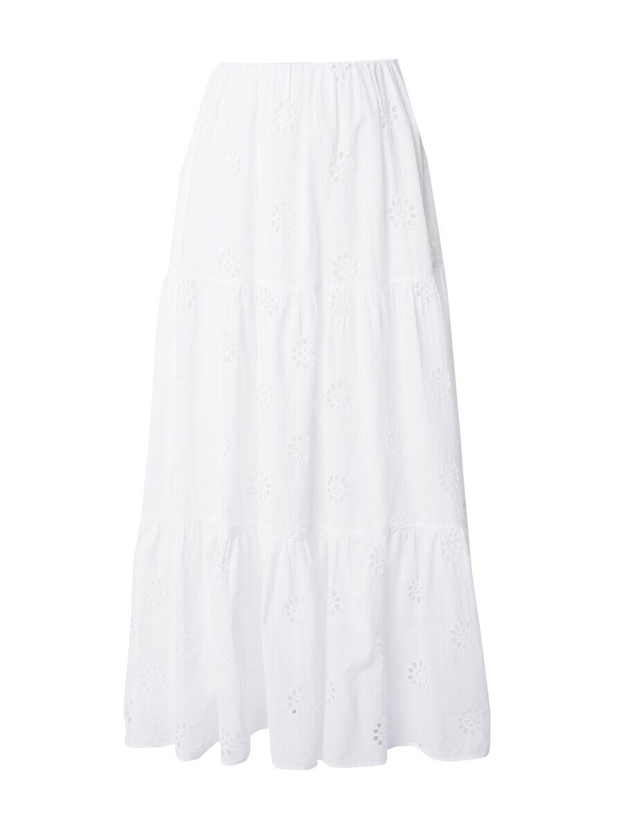

Юбка макси Gina Tricot Skirt Anglaise, белый