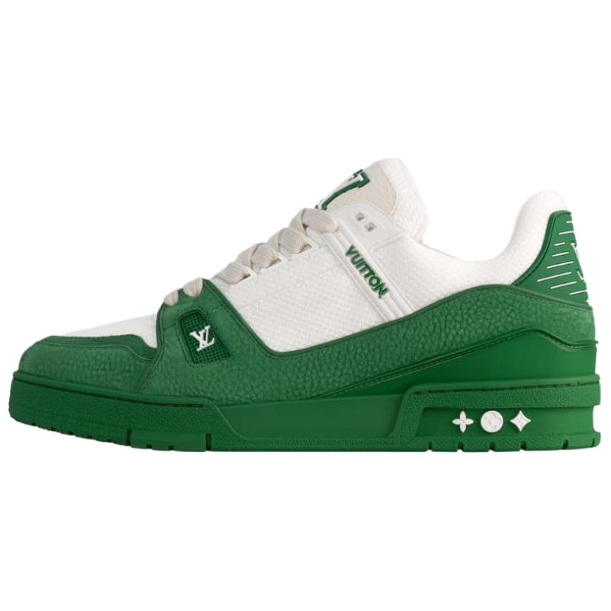 

LOUIS VUITTON Кроссовки для скейтбординга Trainer Low Top, мужские, зеленые