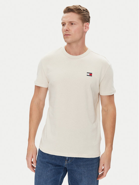 

Футболка обычного кроя Badge DM0DM20322 Tommy Jeans, бежевый