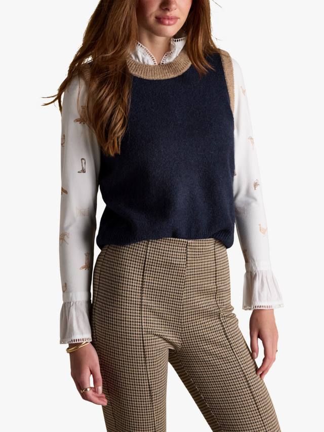 

Холли топ с цветными блоками Joules, Navy