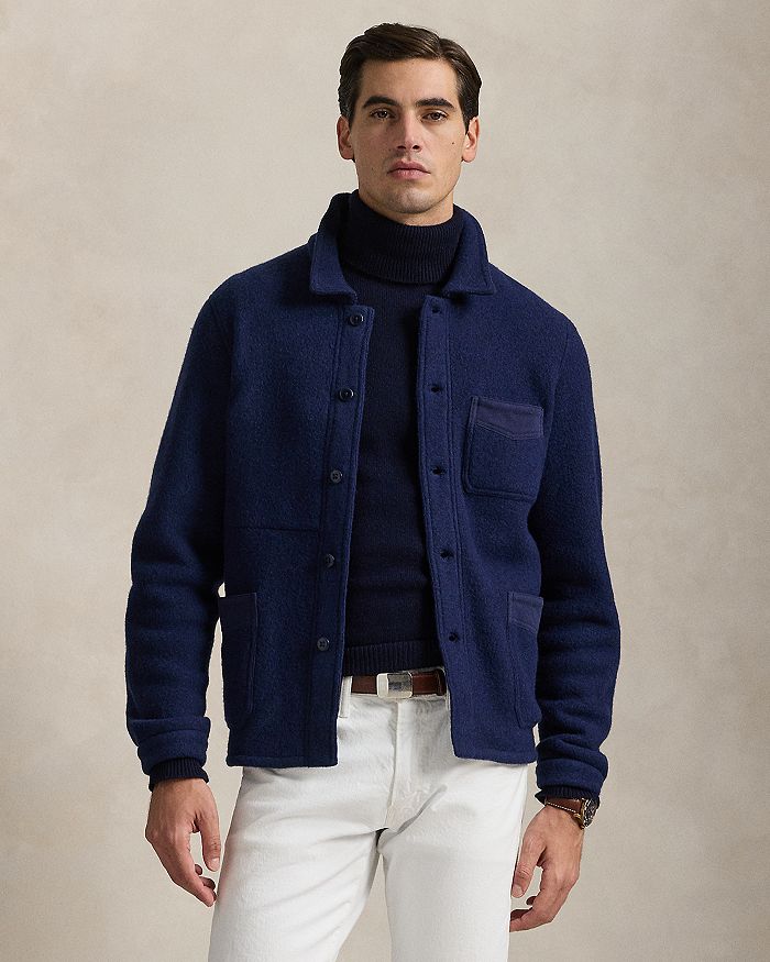 

Куртка-рубашка из шерстяной смеси Polo Ralph Lauren, синий