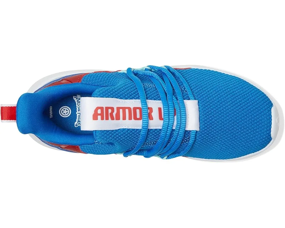 Кроссовки Adidas Kids Marvel Lite Racer Adapt 7.0 Shoes (Little Kid/Big Kid), Bright Royal/White/Pure Ruby — фото 2