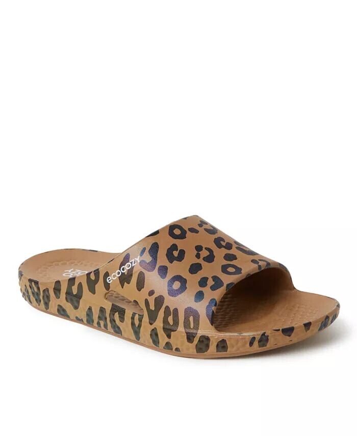 Женские устойчивые комфортные сандалии EcoCozy Slide Dearfoams, мультиколор