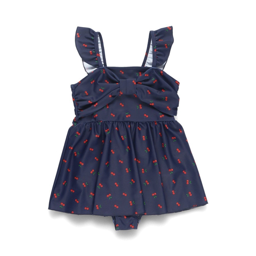 Платье с принтом по всей поверхности, украшенное лентами Branshes, Navy blue — фото 2