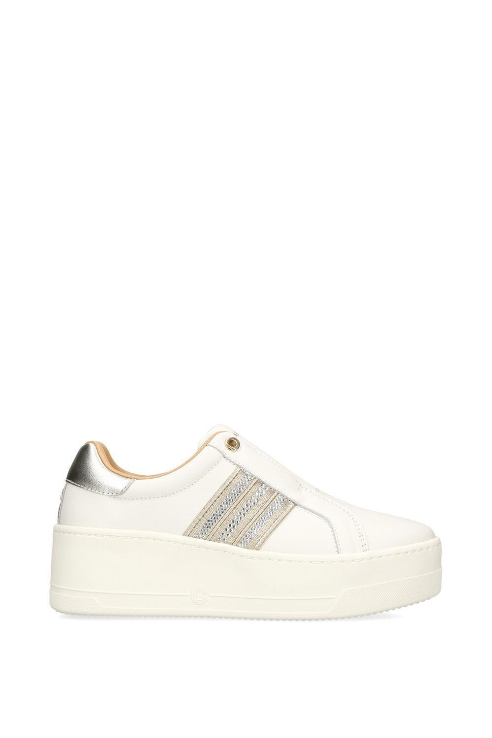 

Кожаные кроссовки Connected Tape Jewel Carvela, белый
