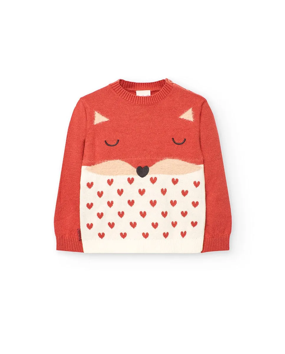 

Детский джемпер с крупным принтом и круглым вырезом Boboli, мультиколор