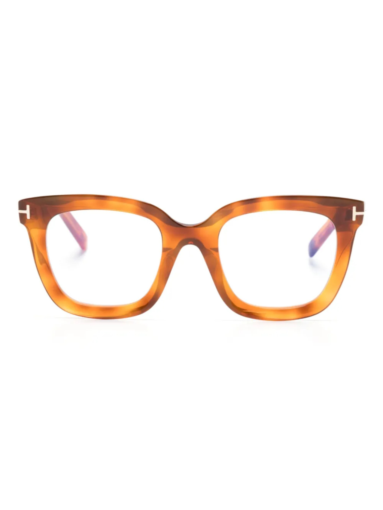 

TOM FORD Eyewear очки в квадратной оправе черепаховой расцветки, коричневый